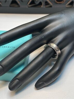 Tiffany & Co. Sterling Concave Band Ring Size 8.5